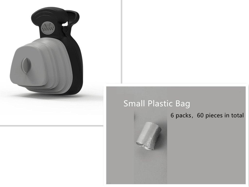 Convenient Travel Poop Bag Dispenser With Foldable Poop Spoon