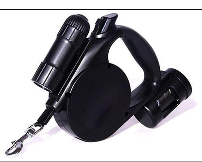 Nightwalk 4.5M Led Light And Waste Bag Dispenser Retractable Dog Leash