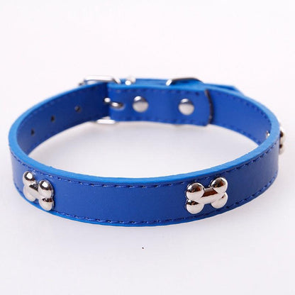 Stylish Pet Personality Pu Neck Ring - Trendy Colors And Adjustable Sizes