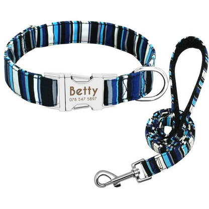 Personalized Pet Dog Collar With Engraved Name And Contact Details - Ideal For Large Dogs