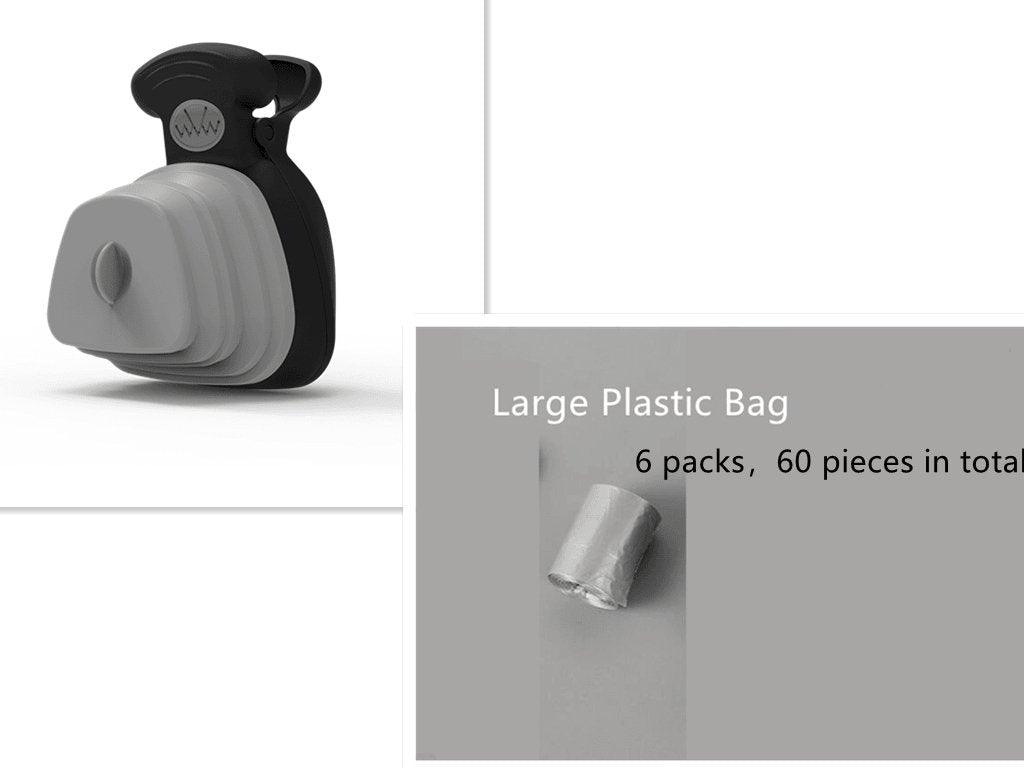 Convenient Travel Poop Bag Dispenser With Foldable Poop Spoon